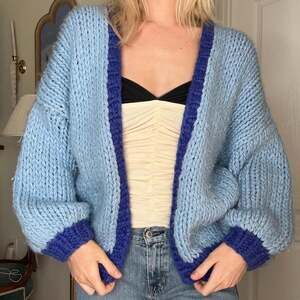 Princess Polly Oversized Chunky Knit Colorblock Cardigan